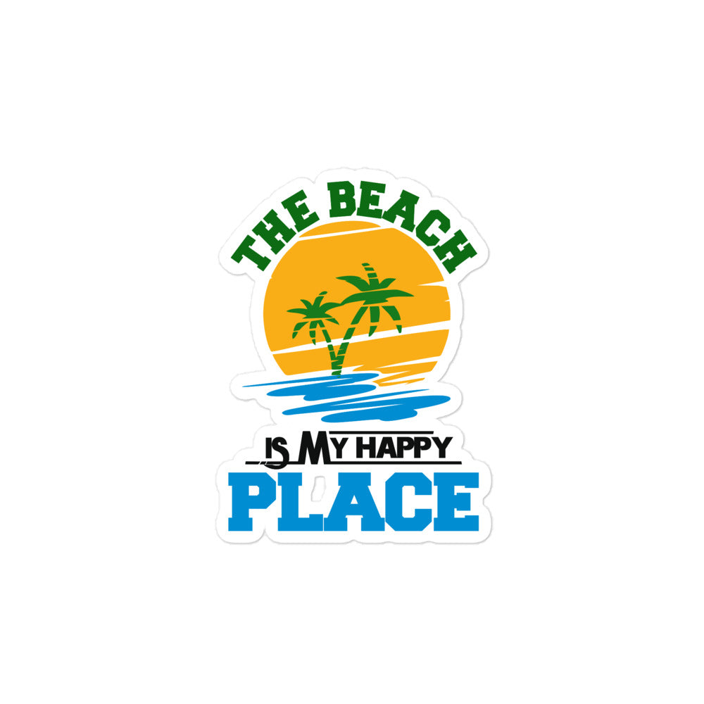 THE BEACH IS MY HAPPY PLACE - Bubble-free stickers