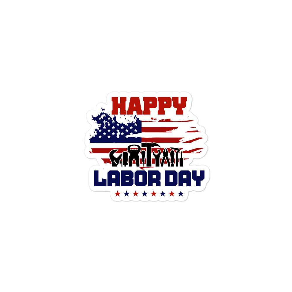 HAPPY LABOR DAY - Bubble-free stickers