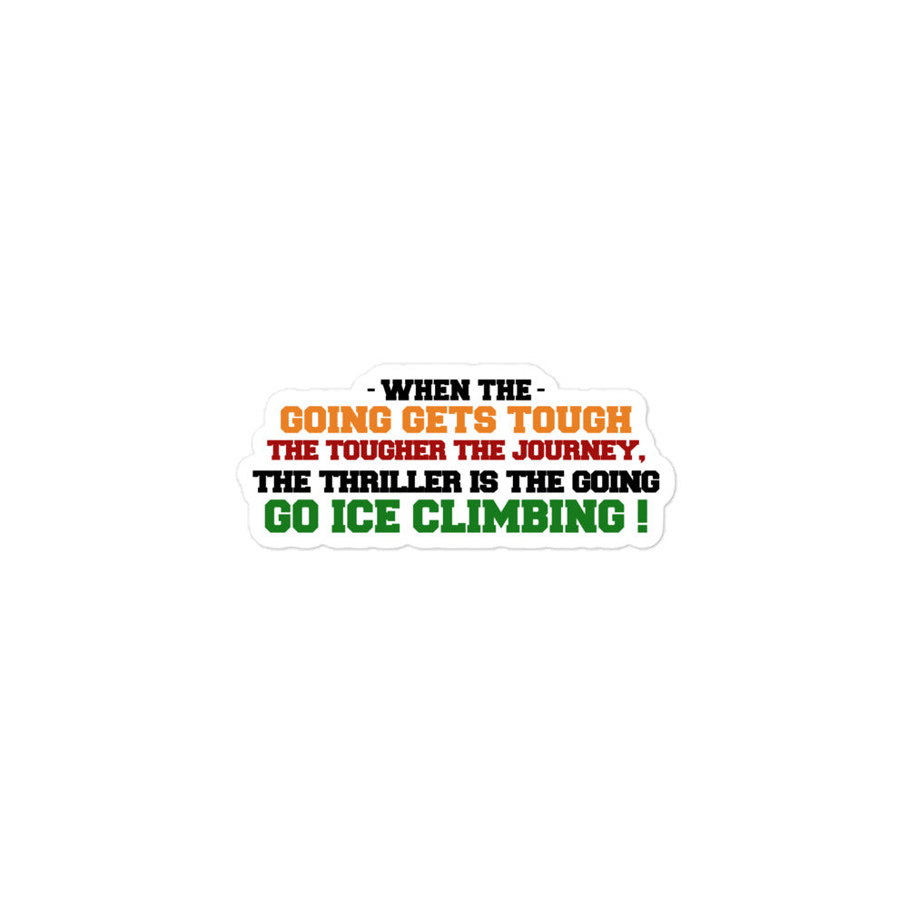 GO ICE CLIMBING - Bubble-free stickers