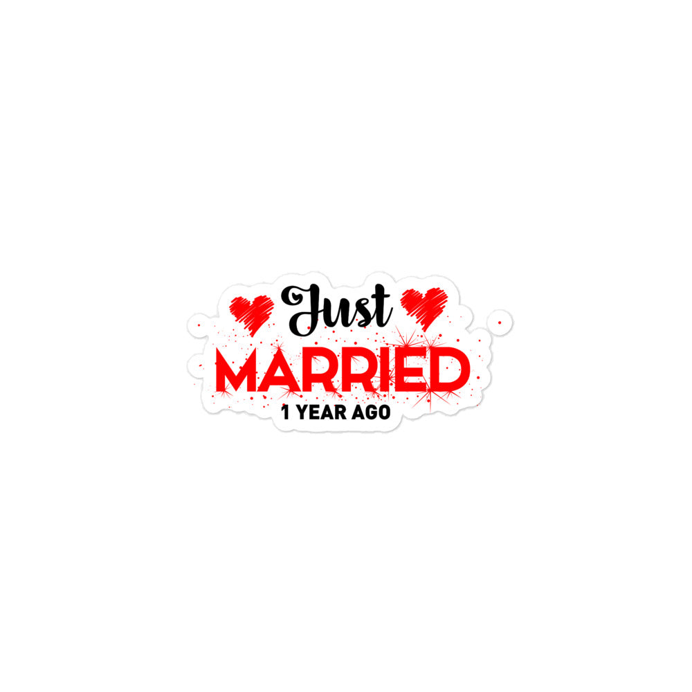 JUST MARRIED - Bubble-free stickers