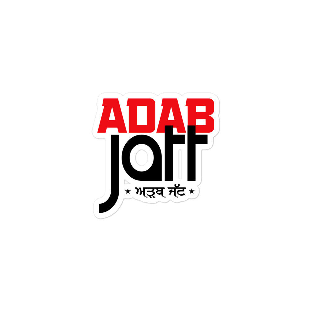 ADAB JATT - Bubble-free stickers