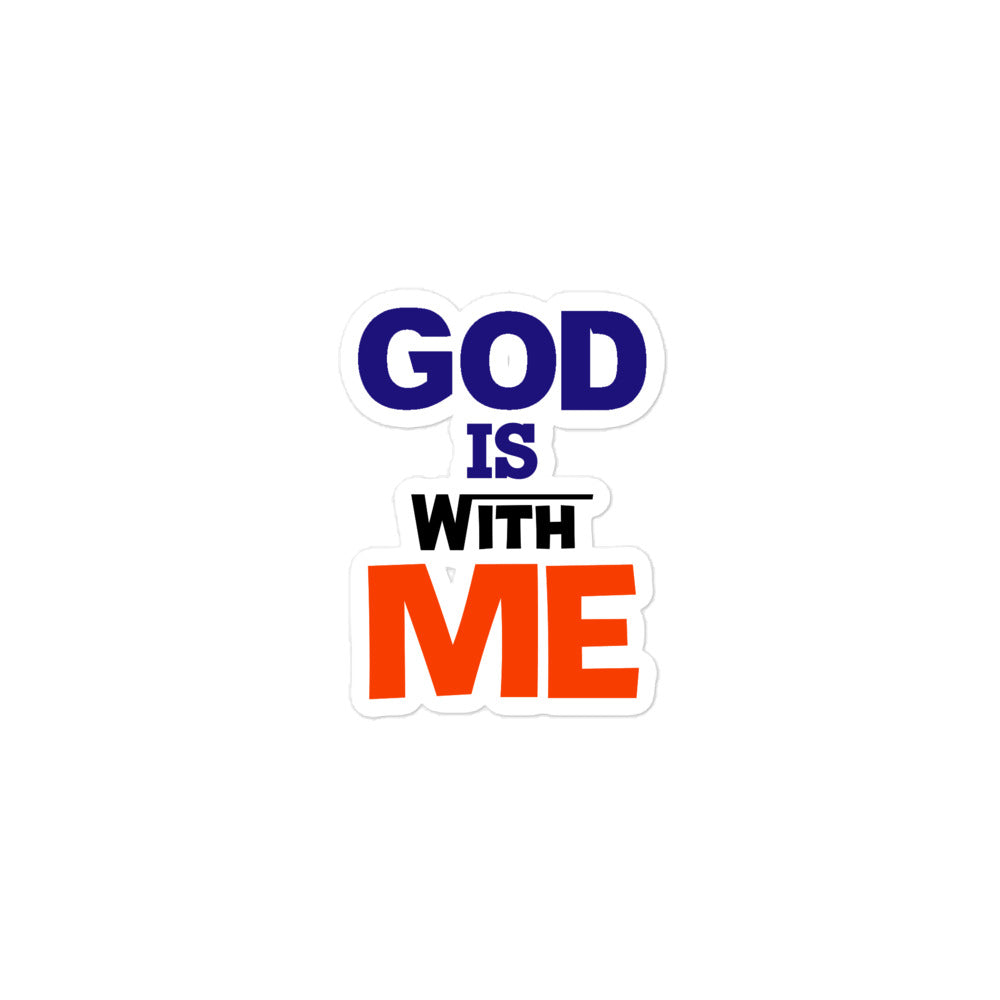 GOD IS WITH ME - Bubble-free stickers