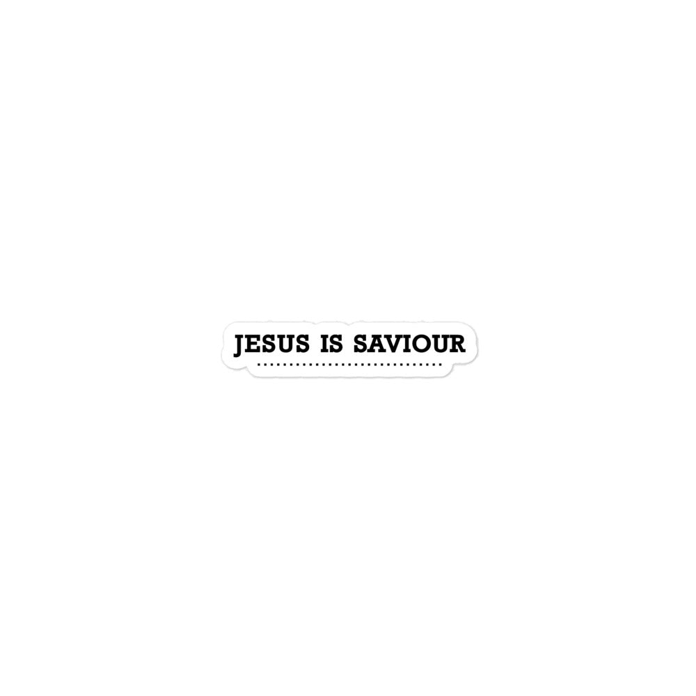 JESUS IS SAVIOUR - Bubble-free stickers