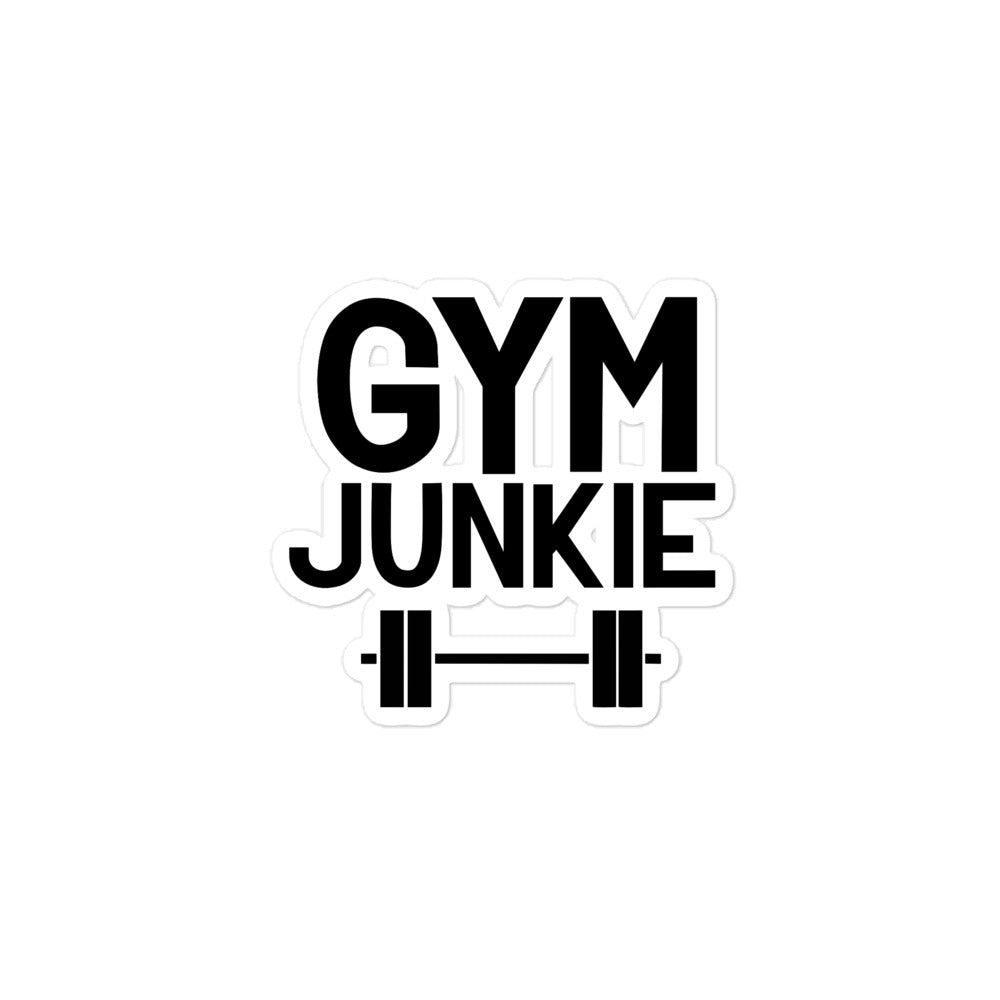 GYM JUNKIE - Bubble-free stickers