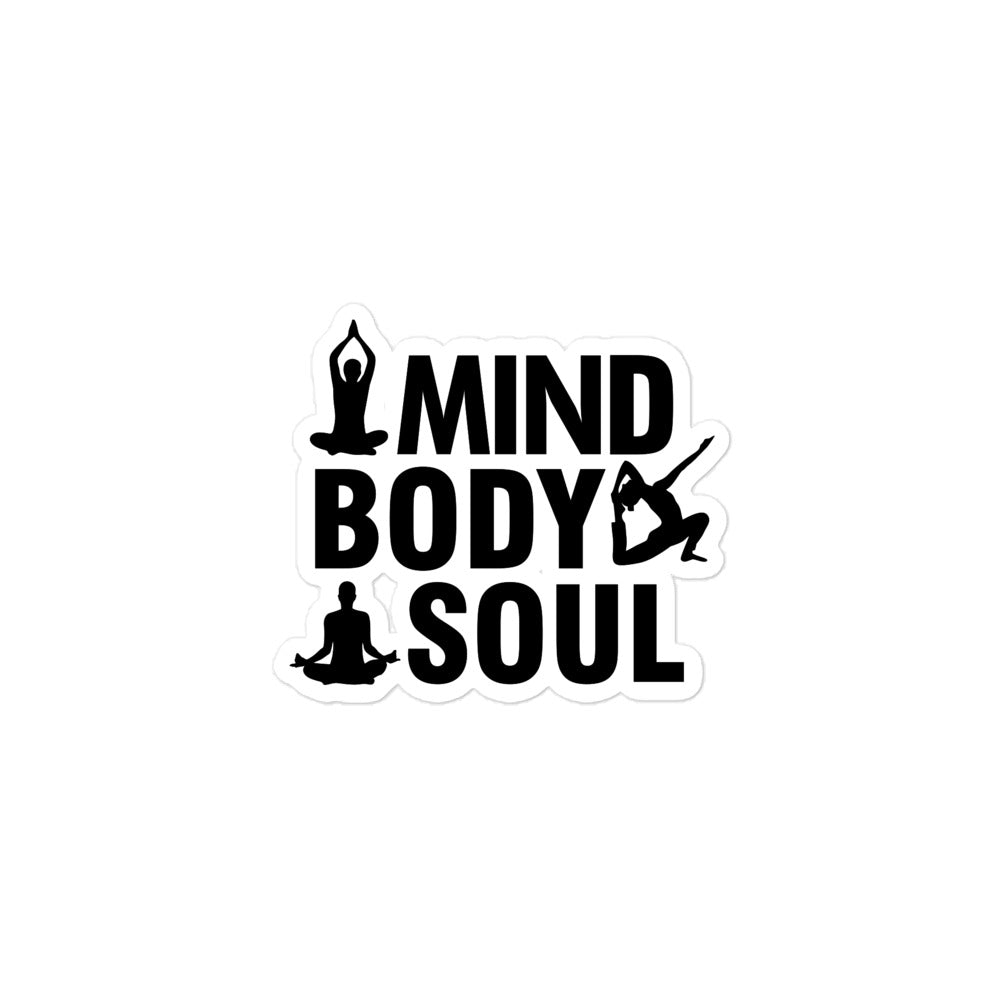 MIND BODY SOUL - Bubble-free stickers