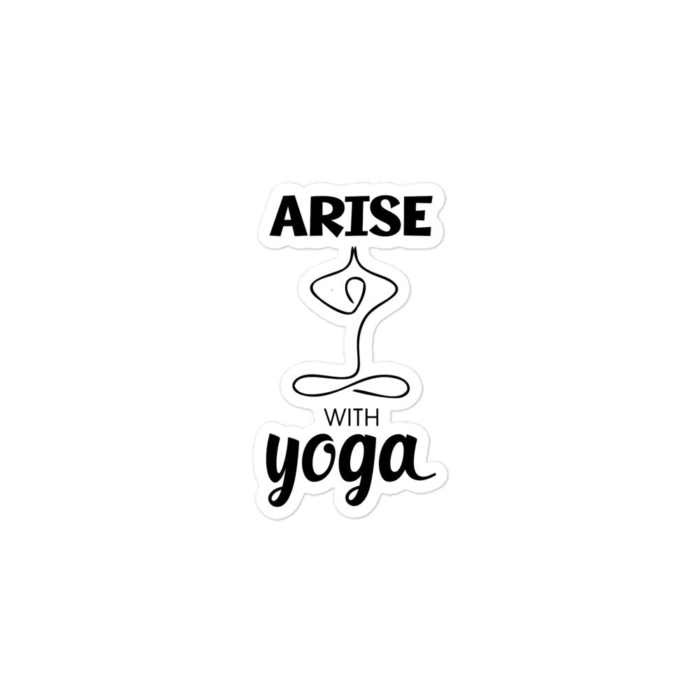 ARISE WITH YOGA - Bubble-free stickers