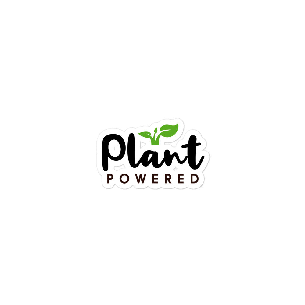 PLANT POWERED - Bubble-free stickers