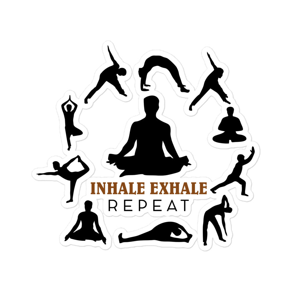 INHALE EXHALE - Bubble-free stickers