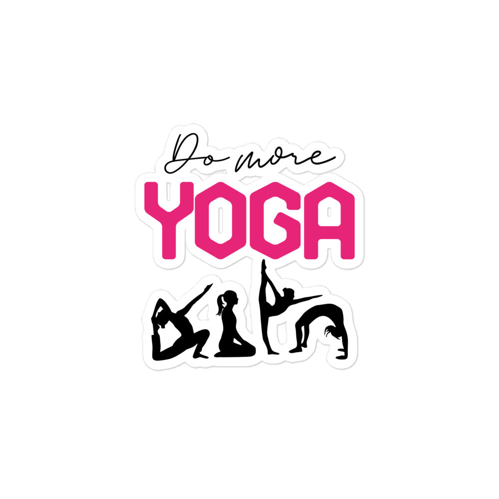 DO MORE YOGA - Bubble-free stickers