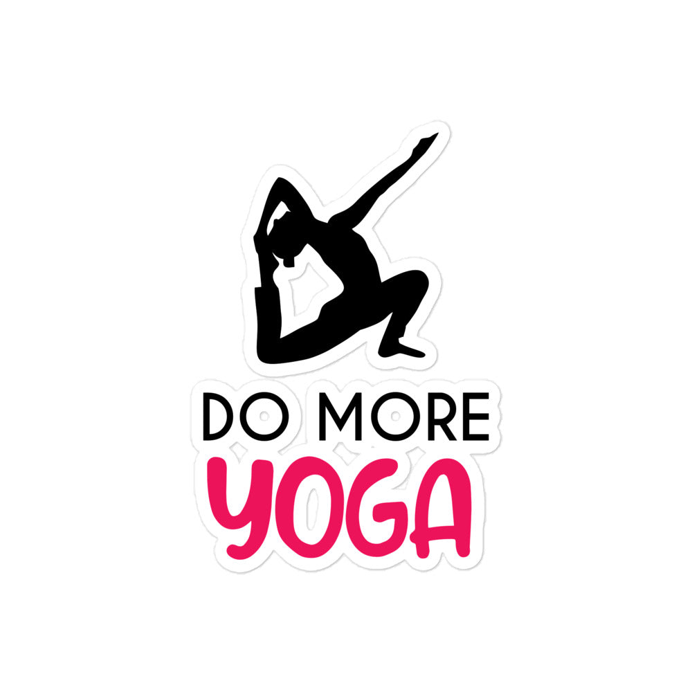 DO MORE YOGA - Bubble-free stickers