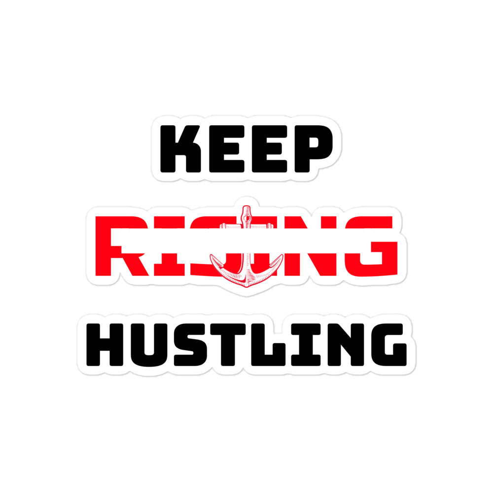 KEEP RISING HUSTLING - Bubble-free stickers