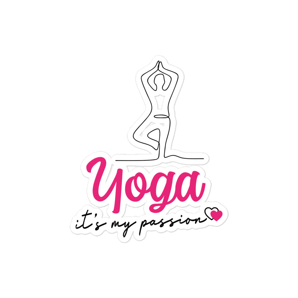 YOGA IT'S MY PASSION - Bubble-free stickers