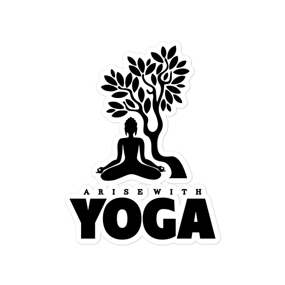 ARISE WITH YOGA - Bubble-free stickers