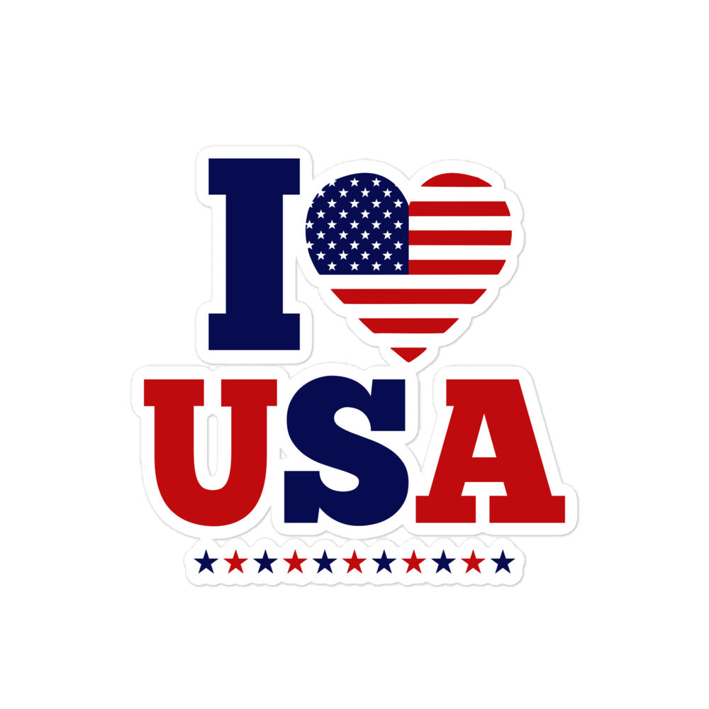 I LOVE USA - Bubble-free stickers