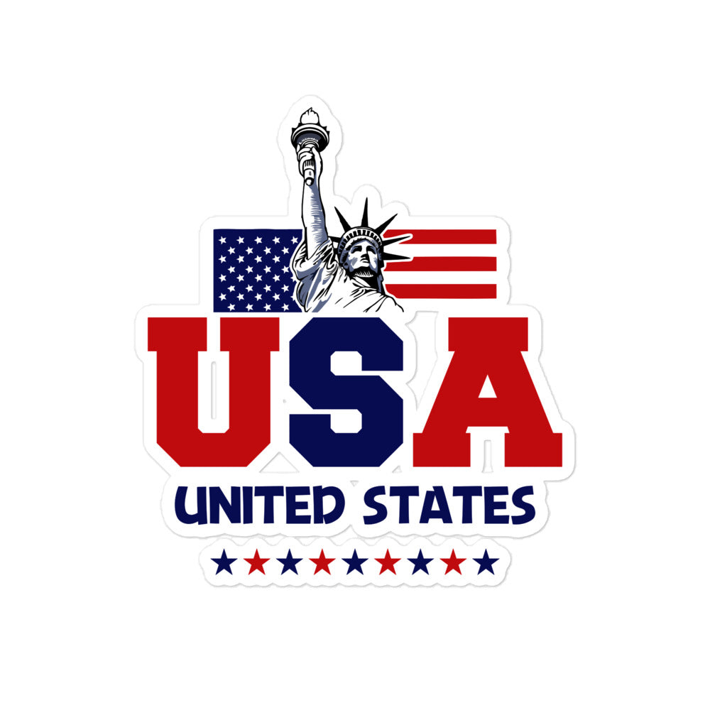 UNITED STATES OF AMERICA - Bubble-free stickers