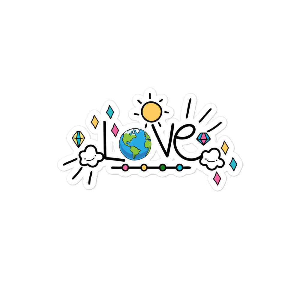 LOVE EARTH - Bubble-free stickers