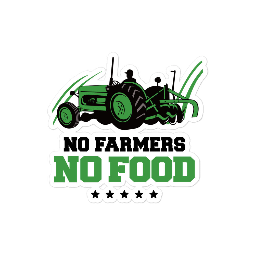 NO FARMERS NO FOOD - Bubble-free stickers