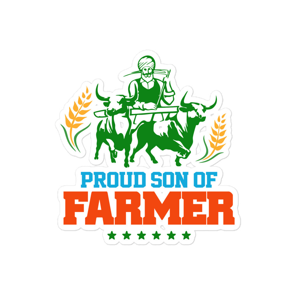 PROUD SON OF FARMER - Bubble-free stickers