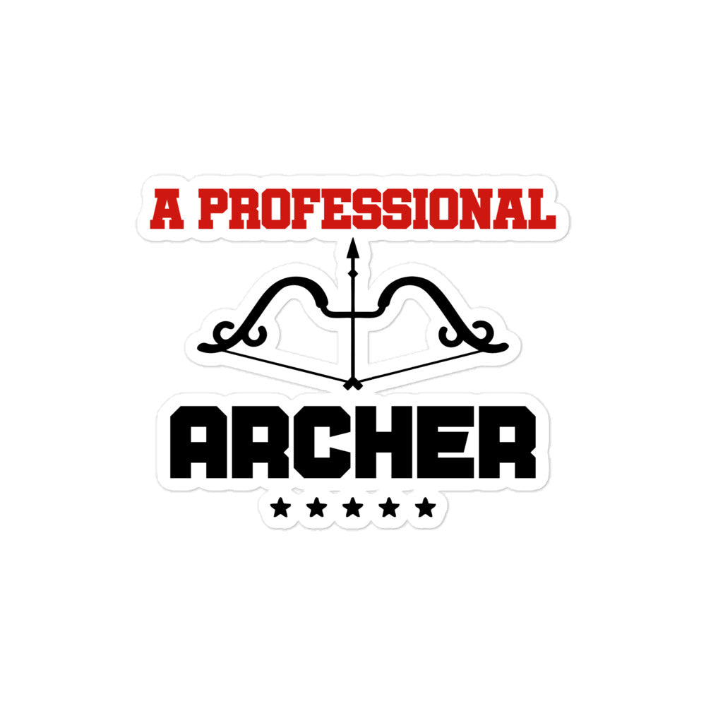 A PROFESSIONAL ARCHER - Bubble-free stickers