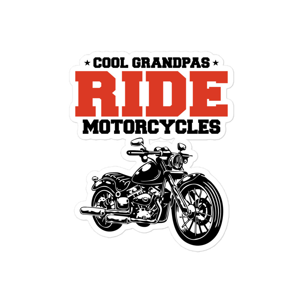 COOL GRANDPAS RIDE MOTORCYCLES - Bubble-free stickers