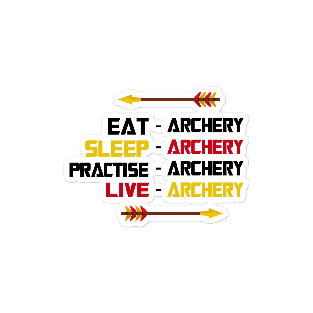 EAT-ARCHERY... - Bubble-free stickers