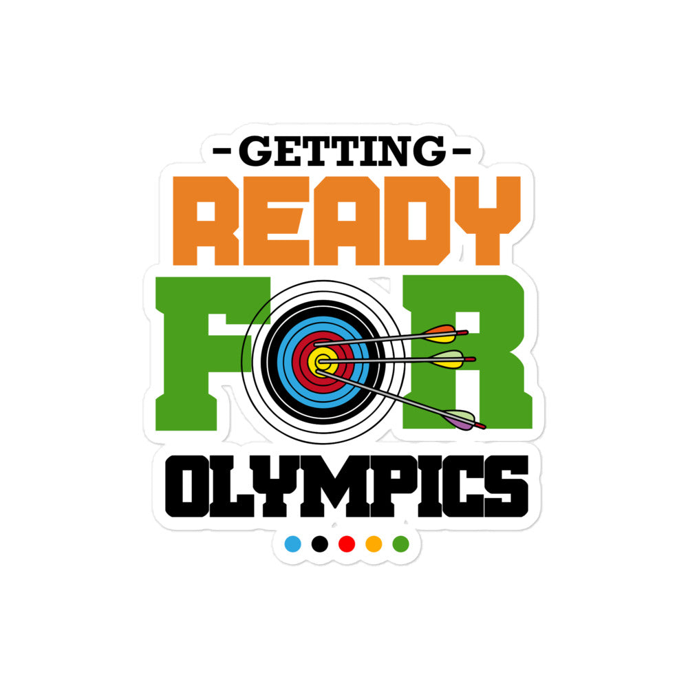 GETTING READY FOR OLYMPICS - Bubble-free stickers