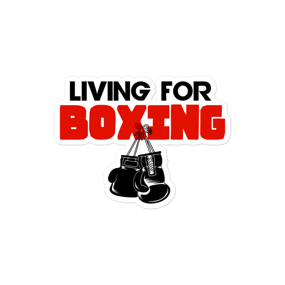 LIVING FOR BOXING - Bubble-free stickers