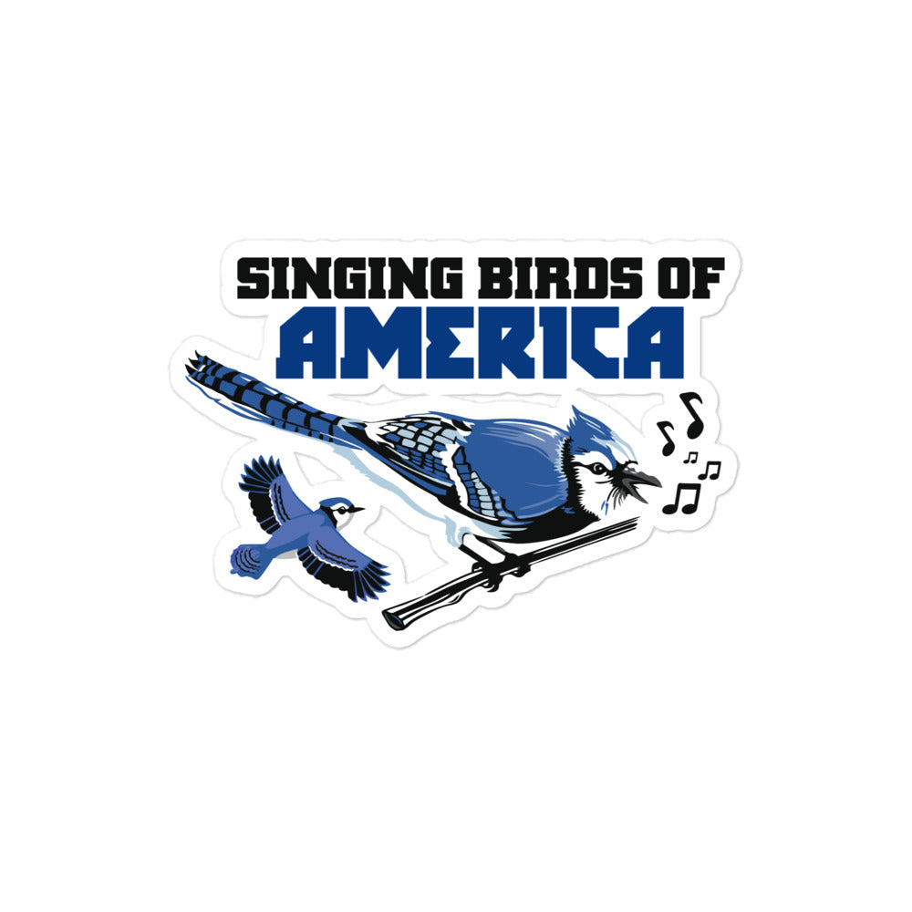 SINGING BIRDS OF AMERICA - Bubble-free stickers