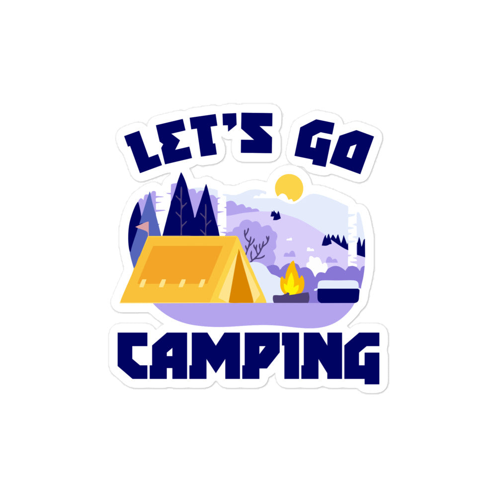 LET'S GO CAMPING - Bubble-free stickers