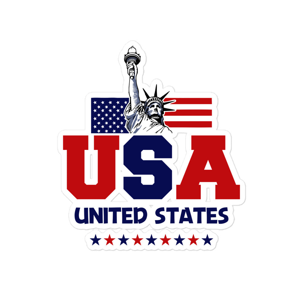 UNITED STATES OF AMERICA - Bubble-free stickers