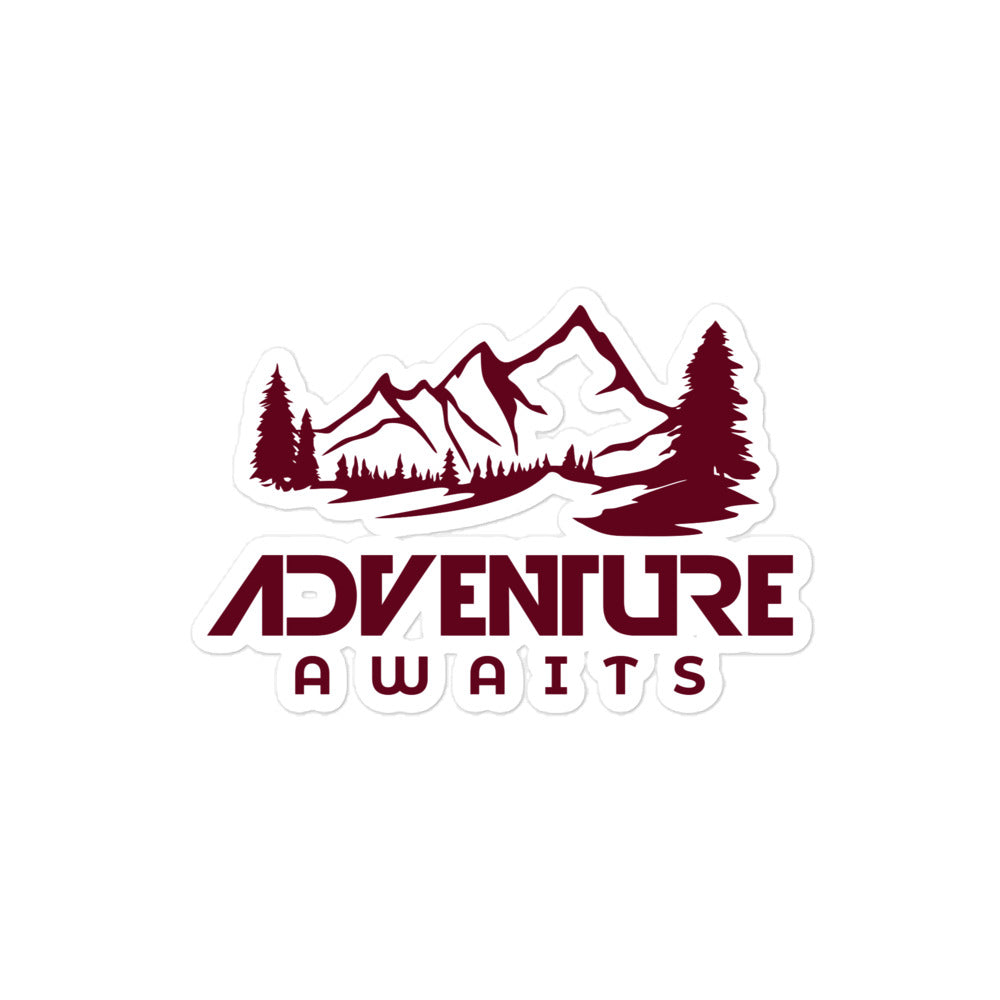 ADVENTURE AWAITS - Bubble-free stickers