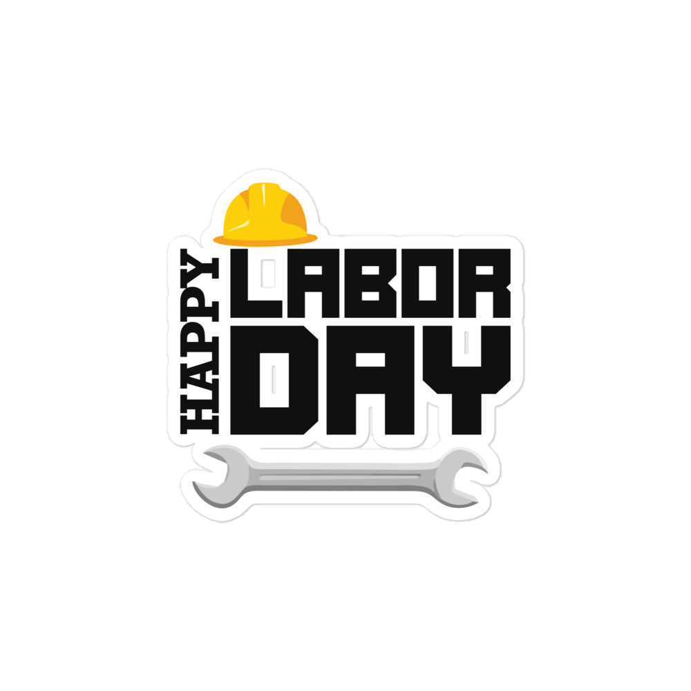 HAPPY LABOR DAY - Bubble-free stickers