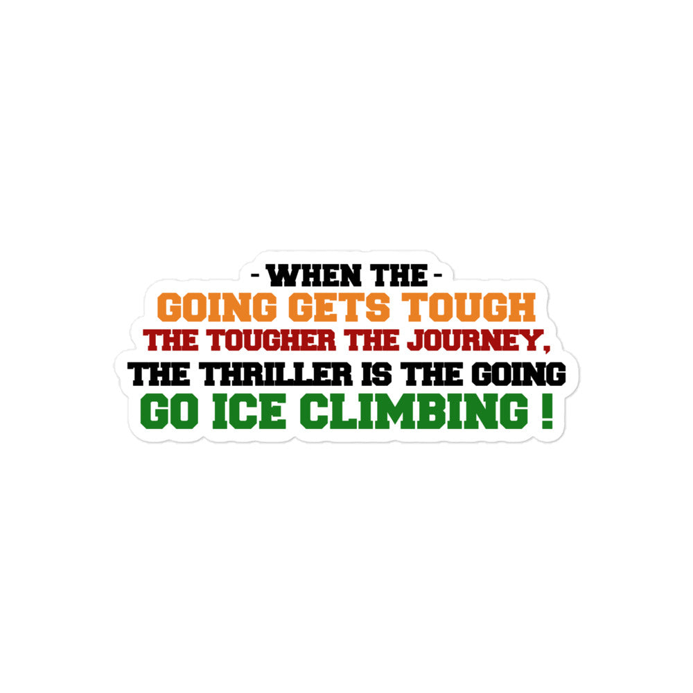 GO ICE CLIMBING - Bubble-free stickers