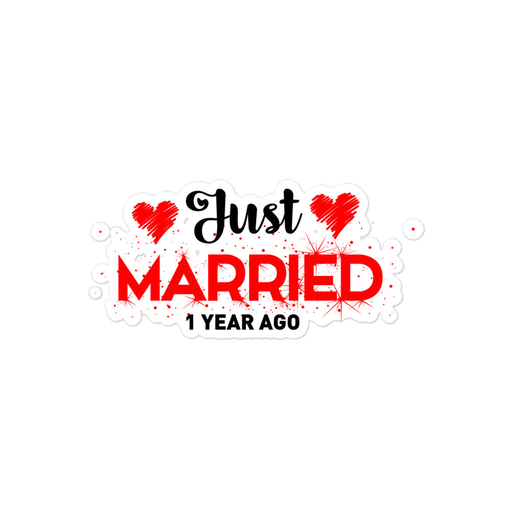 JUST MARRIED - Bubble-free stickers