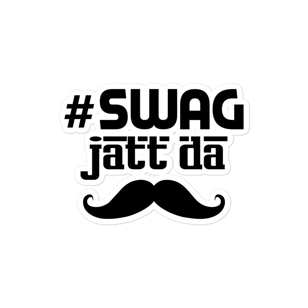 SWAG JATT DA - Bubble-free stickers