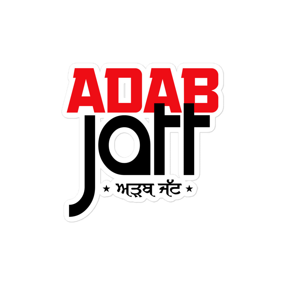 ADAB JATT - Bubble-free stickers