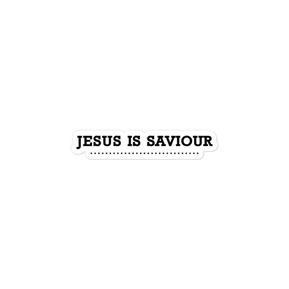 JESUS IS SAVIOUR - Bubble-free stickers