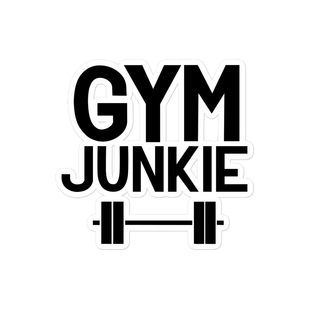 GYM JUNKIE - Bubble-free stickers