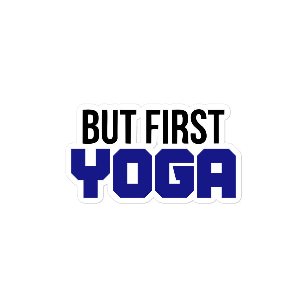 BUT FIRST YOGA - Bubble-free stickers