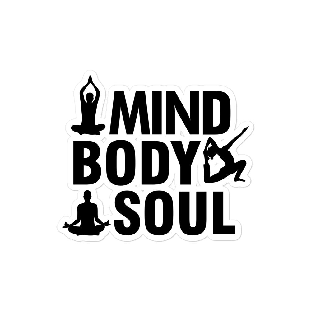 MIND BODY SOUL - Bubble-free stickers