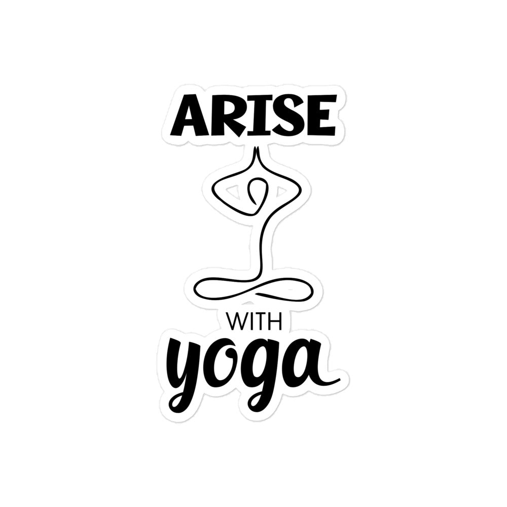 ARISE WITH YOGA - Bubble-free stickers