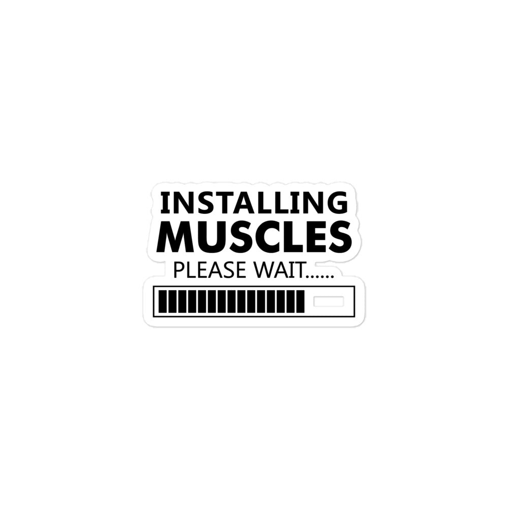 INSTALLING MUSCLES - Bubble-free stickers