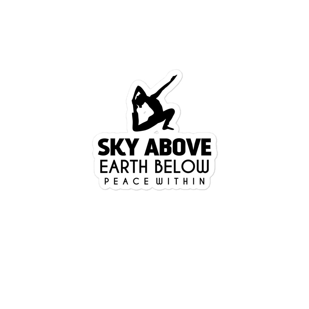 SKY ABOVE EARTH BELOW - Bubble-free stickers