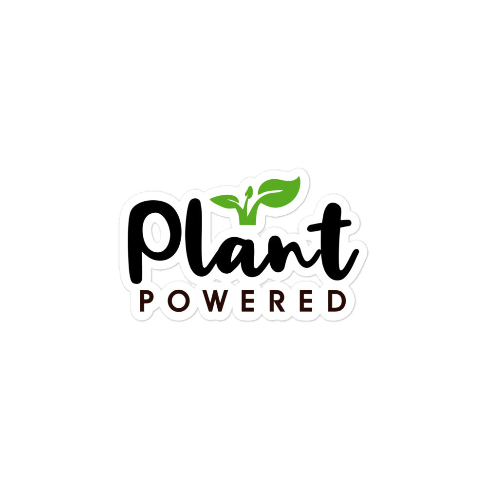 PLANT POWERED - Bubble-free stickers