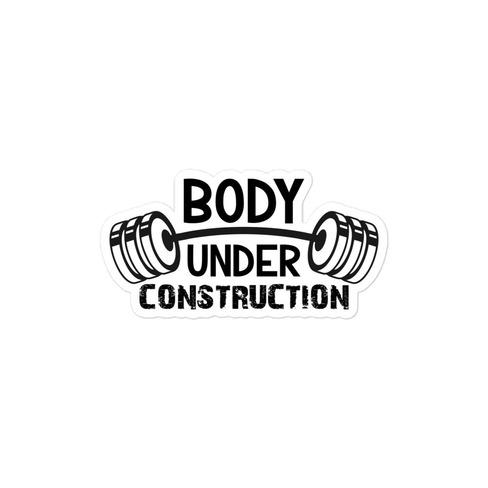 BODY UNDER CONSTRUCTION - Bubble-free stickers