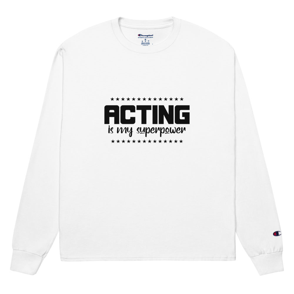 ACTING IS MY SUPERPOWER - Men's Champion Long Sleeve Shirt