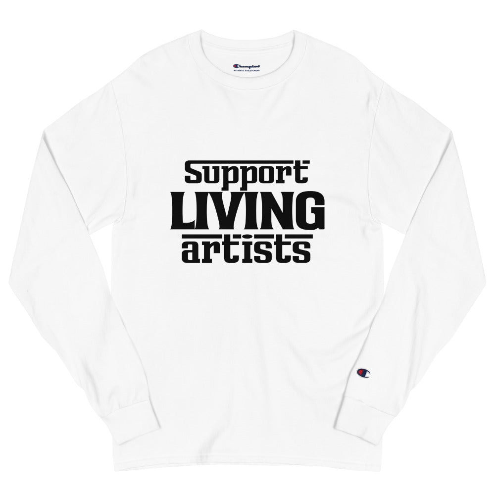 Support living artists- Men's Champion Long Sleeve Shirt