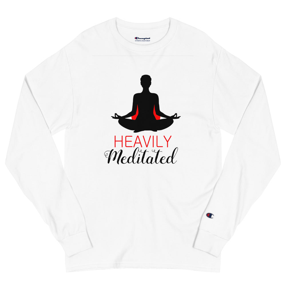 HEAVILY MEDITATED - Men's Champion Long Sleeve Shirt