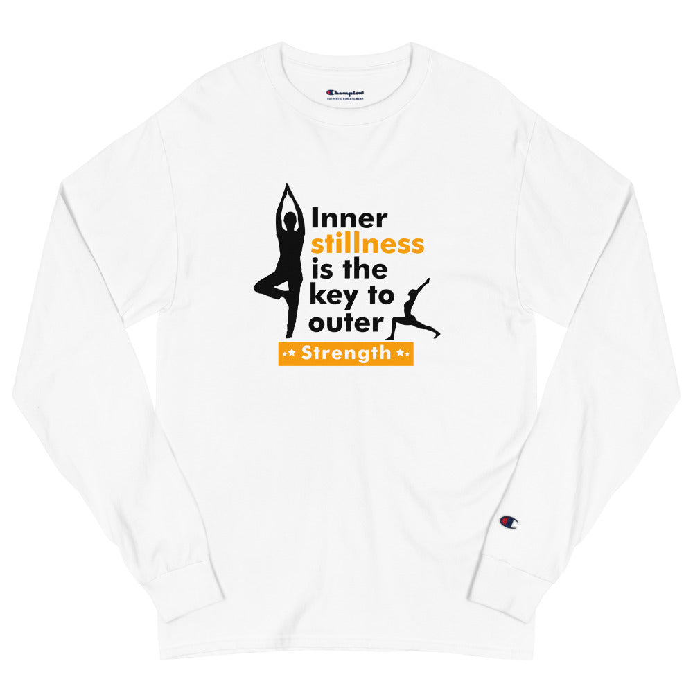 INNER STILLNESS IS THE KEY - Men's Champion Long Sleeve Shirt