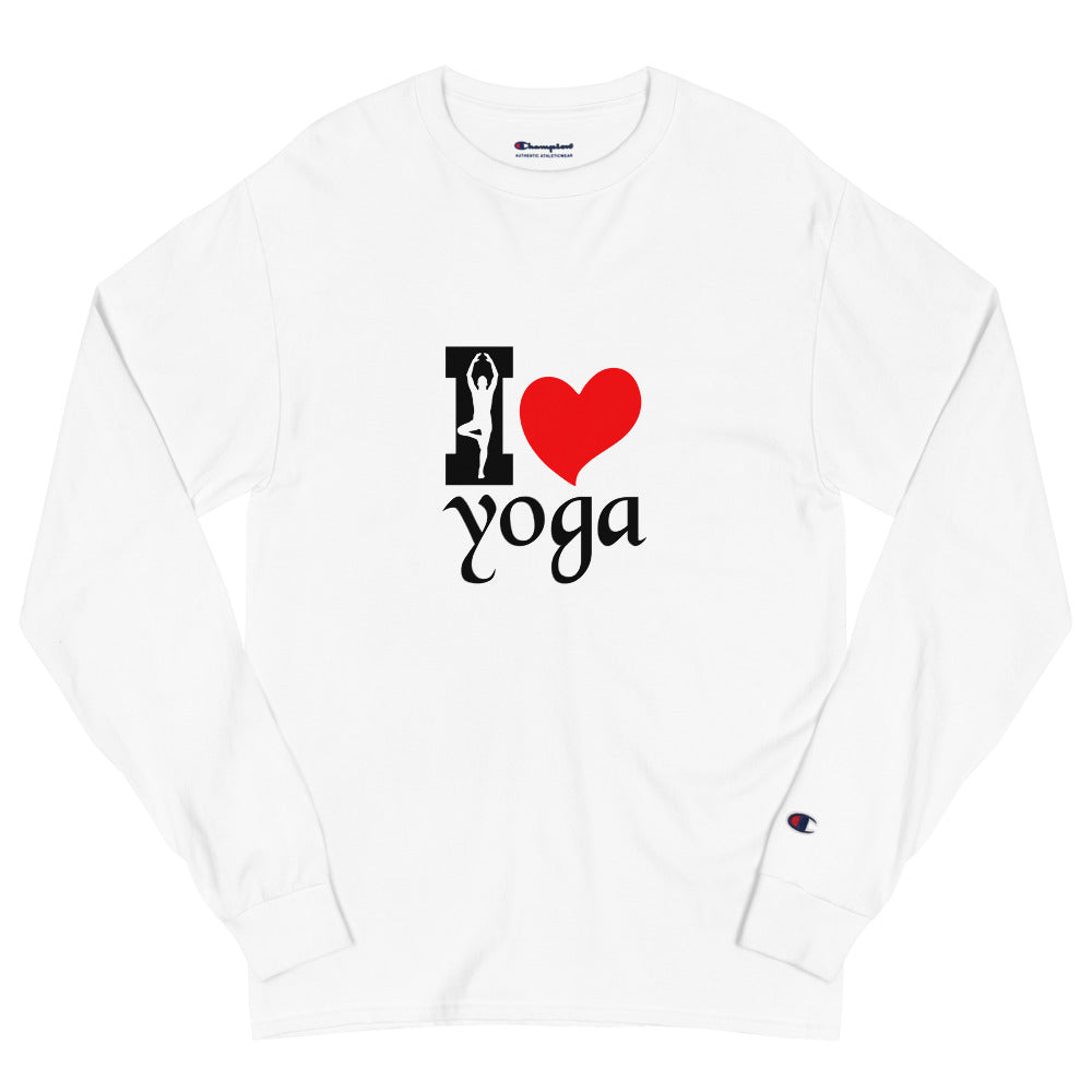 I LOVE YOGA - Men's Champion Long Sleeve Shirt